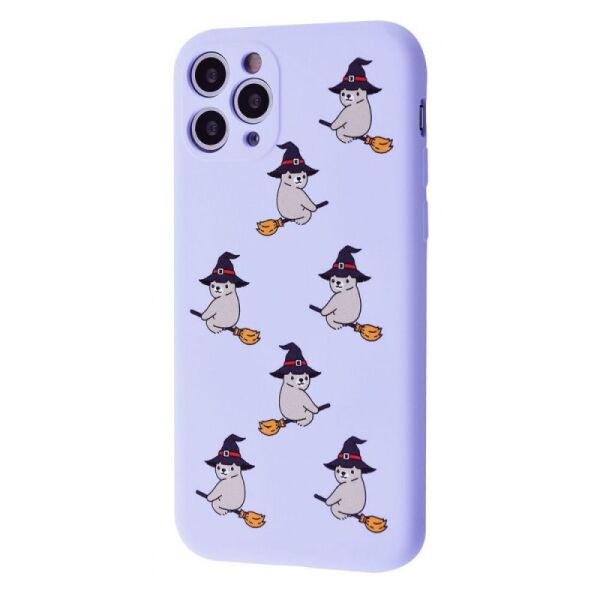 

TPU чехол WAVE Fancy для Apple iPhone 11 Pro (5.8";) (Bear on broom / Light purple) (1060000)