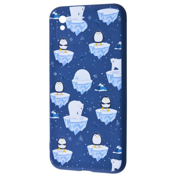 

TPU чехол WAVE Fancy для Xiaomi Redmi 9A (White Bear and Penguins / Dark blue) (1087657)
