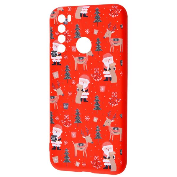 

TPU чехол WAVE Fancy для Xiaomi Redmi Note 8T (Santa Claus and Deer / Red) (1087699)