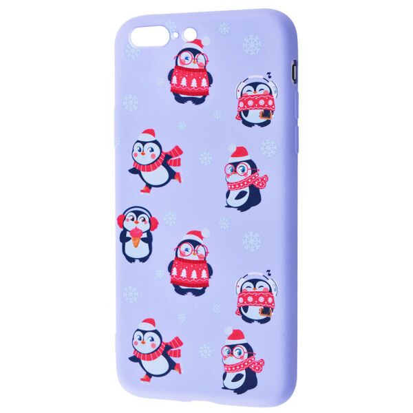 

TPU чехол WAVE Fancy для iPhone 7 plus (5.5";) (Penguins / Light purple) (1087742)