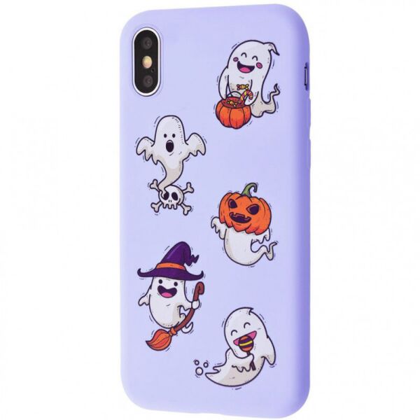 

TPU чехол WAVE Fancy для iPhone XS (5.8";) (Ghosts / Light purple) (1060029)