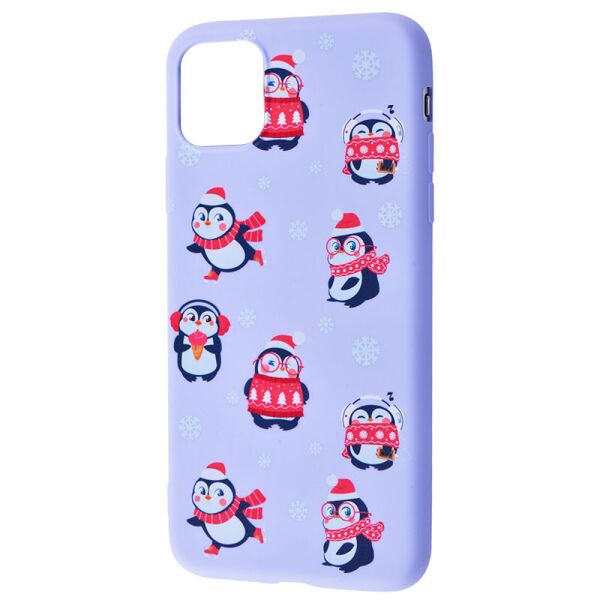 

TPU чехол WAVE Fancy для iPhone 12 Pro (Penguins / Light purple) (1087737)
