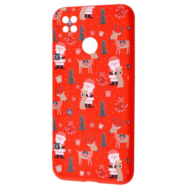 

TPU чехол WAVE Fancy для Xiaomi Redmi 9C (Santa Claus and Deer / Red) (1087672)
