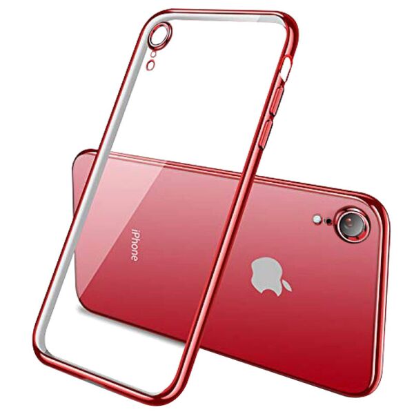 

Прозрачный силиконовый чехол с глянцевой окантовкой Full Camera для Apple iPhone XR (6.1";) (Красный) (1096484)