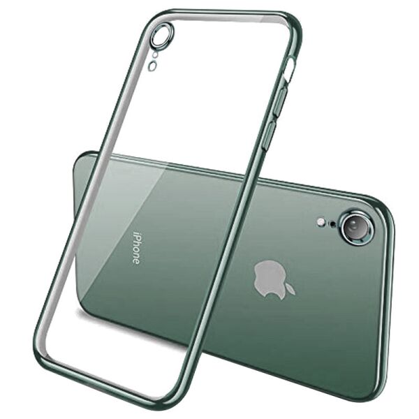 

Прозрачный силиконовый чехол с глянцевой окантовкой Full Camera для Apple iPhone XR (6.1";) (Темно-зеленый) (1097178)