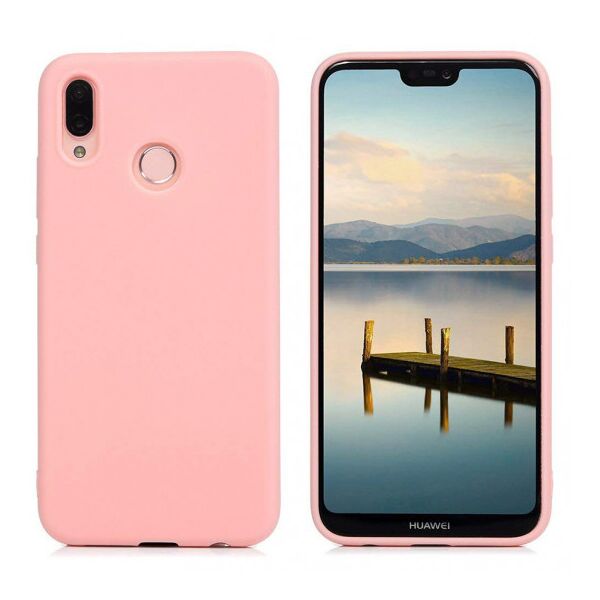 

Силиконовый чехол Candy для Huawei P20 Lite (Розовый) (660666)