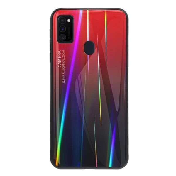 

TPU+Glass чехол Gradient Aurora для Samsung Galaxy M21 (Красный) (100000511)