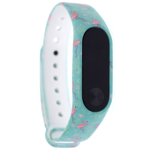 

Силиконовый ремешок для Xiaomi Mi Band 3/4 (Flamingo / Бирюзовый) (871008)
