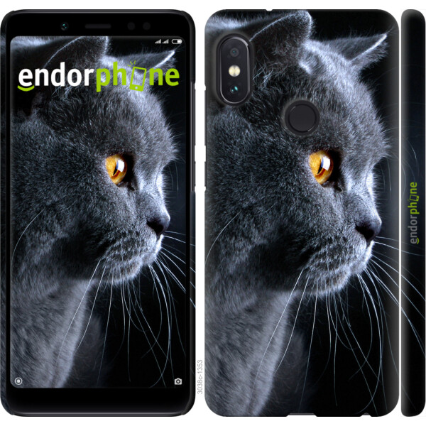 

Чехол на Xiaomi Redmi Note 5 Pro Красивый кот 3038m-1353, Пластик матовый