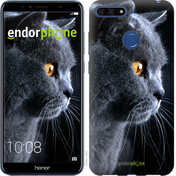 

Чехол на Huawei Honor 7A Pro Красивый кот 3038u-1440, Силикон