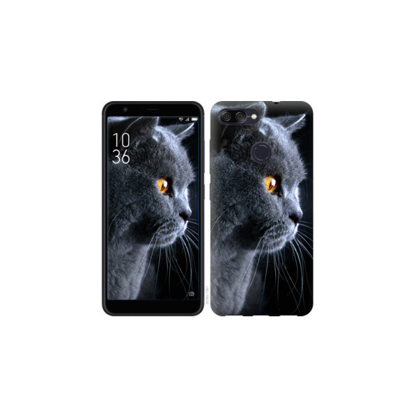 

Чехол на Asus ZenFone Max Plus M1 ZB570TL Красивый кот 3038u-1361, Силикон