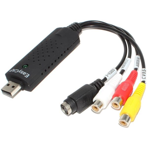 

Переходник видео Lucom USB2.0 A-RCAx3 M/F (V.Capture) видеозахват video capture + Svideo черный (62.09.8028)