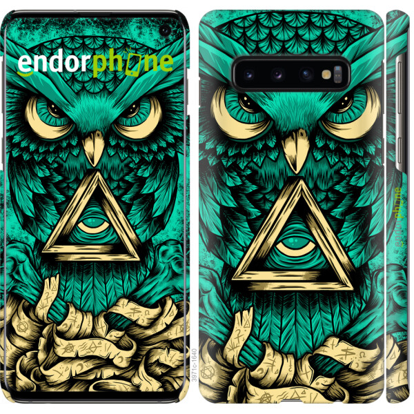 

Чехол на Samsung Galaxy S10 Сова Арт-тату 3971m-1640