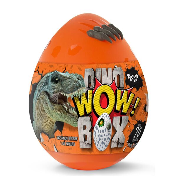 

Детский игровой набор для творчества Яйцо Динозавра Danko Toys Dino WOW Box 35 см 20 сюрпризов (DWB-01-01U)