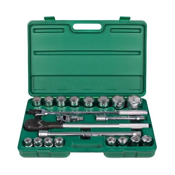 

Набор торцевых головок 3/4"DR 19-50мм, 21 предм. (6621MB) HANS