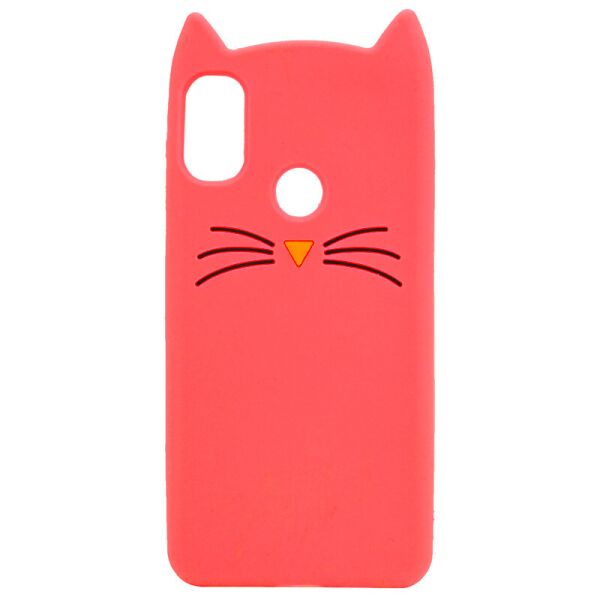 

Силиконовая накладка 3D Cat для Xiaomi Redmi Note 5 Pro (Красный) (100068128)