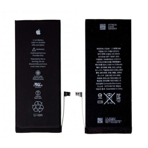 

Батарея iPhone 6S Plus (3400mAh) 100% (усиленная)