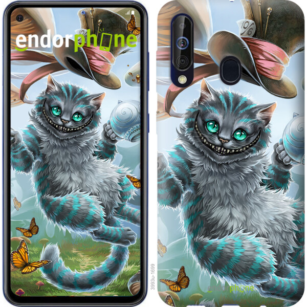 

Чехол на Samsung Galaxy A60 2019 A606F Чеширский кот 2 3993u-1699, Силикон