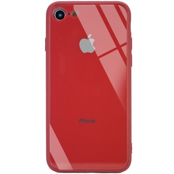 

TPU+Glass чехол GLOSSY Logo Full camera (opp) для iPhone 8 (4.7") (Красный) (100065937)