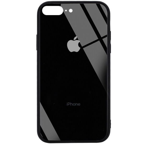 

TPU+Glass чехол GLOSSY Logo (opp) для iPhone 7 plus (5.5") (Черный) (1096385)
