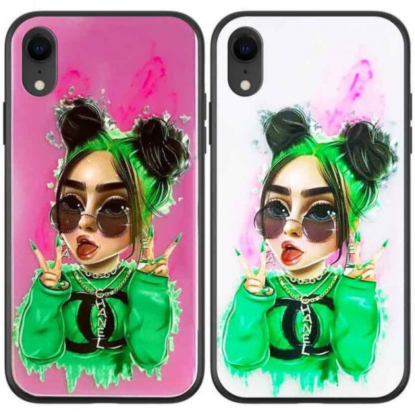 

TPU+PC чехол Ultra Violet для Apple iPhone XR (6.1";) (Billie Eilish) (1069300)