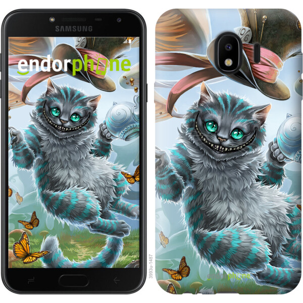 

Чехол на Samsung Galaxy J4 2018 Чеширский кот 2 3993u-1487, Силикон