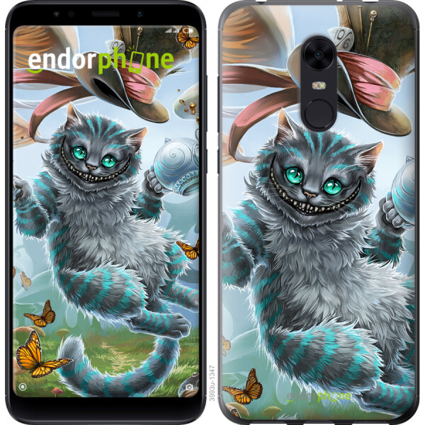 

Чехол на Xiaomi Redmi 5 Plus Чеширский кот 2 3993t-1347, 2D пластик
