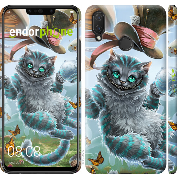 

Чехол на Huawei P Smart Plus Чеширский кот 2 3993u-1555, Силикон