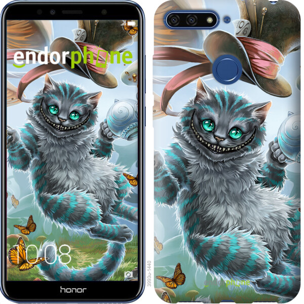 

Чехол на Huawei Honor 7A Pro Чеширский кот 2 3993u-1440, Силикон