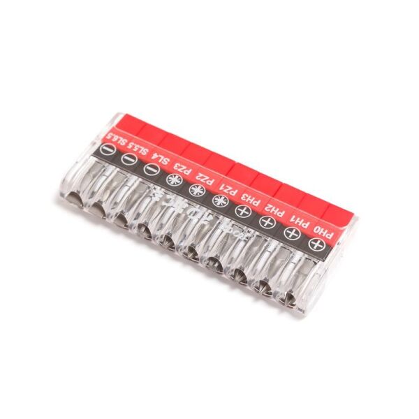 

Набор бит в пластиковом футляре типа магазин 10 предметов, (PH.0.1.2.3, PZ, 1.2.3., SL 4.5, 5. 6.5 - 25мм) 1/4 ROCKFORCE RF-21010