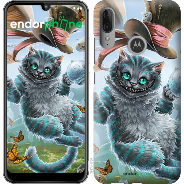 

Чехол на Motorola Moto E6 Plus Чеширский кот 2 3993u-1780