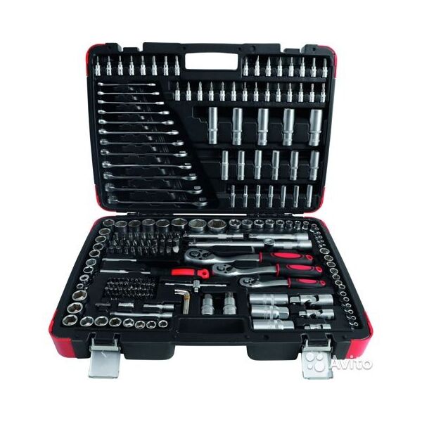 

Набор инструментов 216 предметов 1/2 3/8” 1/4 (6 гр)(4-32мм) EVERFORCE EF-1050