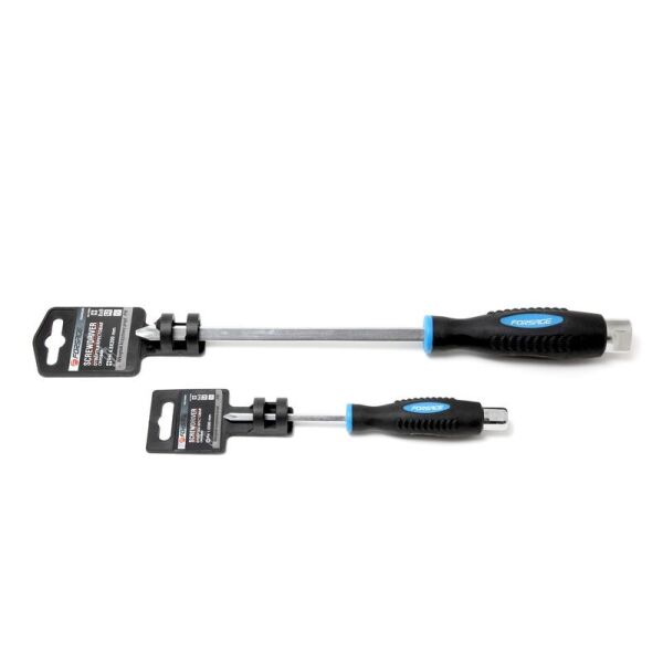 

Отвертка крестовая силовая магнитная Profi S2 PH3.0х150мм, на пластиковом держателе Forsage F-70230150