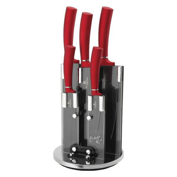 

Набор ножей на подставке Berlinger Haus Metallic Line Burgundy Edition BH-2528 6 предметов