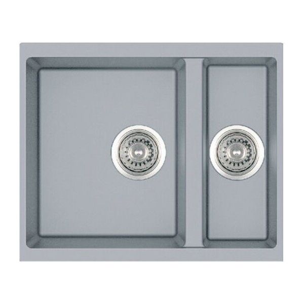 

Кухонная мойка Fabiano Quadro 56x46x15 Grey Metallic