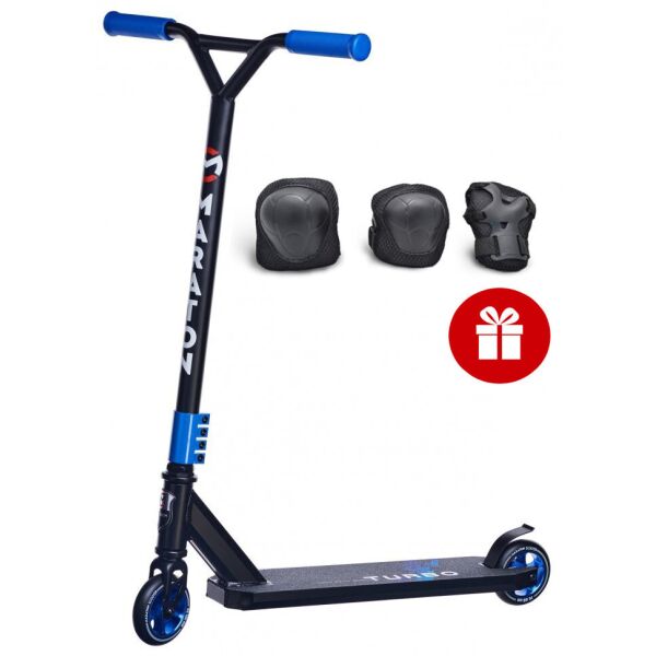 

Самокат трюковый Maraton Turbo Iron синий+Комплект защиты в подарок