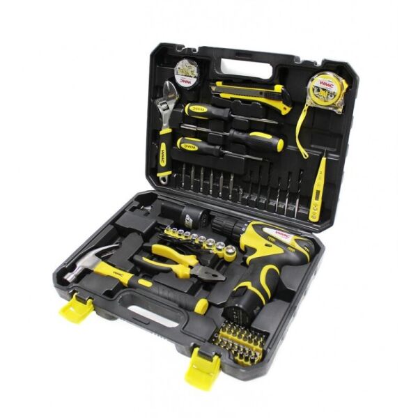 

Набор инструментов с шуруповертом 68пр.1 / 4 '' (6гр) (5-13мм) WMC TOOLS 2068