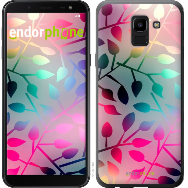 

Чехол на Samsung Galaxy J6 2018 Листья 2235u-1486, Силикон