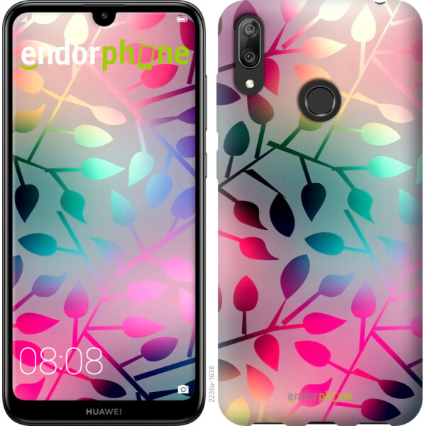 

Чехол на Huawei Y7 2019 Листья 2235u-1638, Силикон