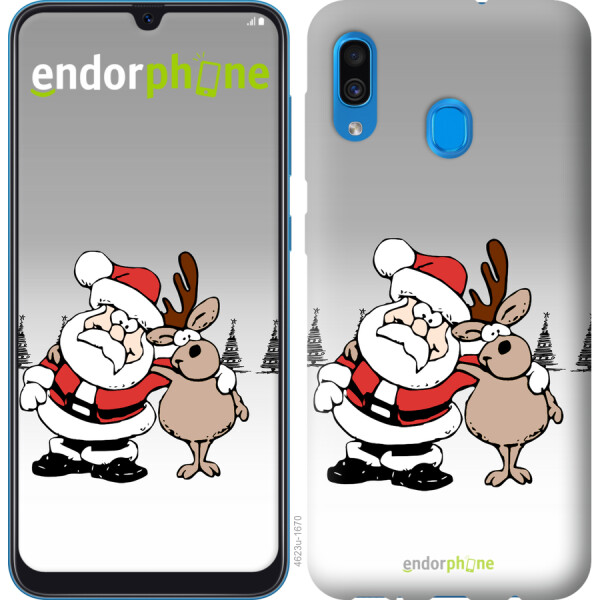 

Чехол на Samsung Galaxy A30 2019 A305F Новогодний 10 4623t-1670, 2D пластик