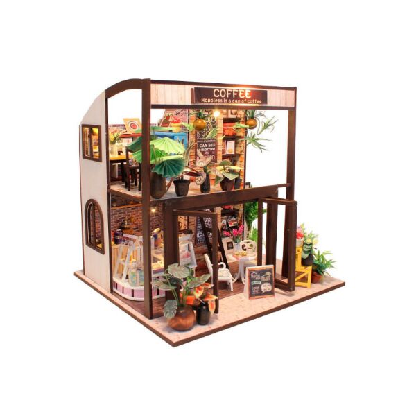 

Румбокс 3D конструктор DIY Cute Room M027 Coffee House