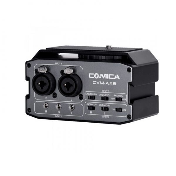 

Двухканальный аудиомикшер Comica CVM-AX3 Dual-Channel Audio Mixer