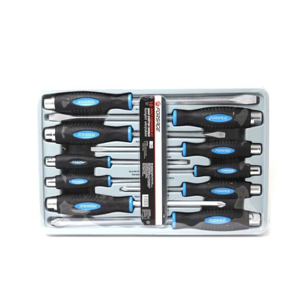 

Набор отверток силовых магнитных Profi S2, 10 предметов (PH:1х80,2х100,3х150,4х200мм; SL5.5х75,5.5х125,6.5х150,8х150,10х200,12х200мм)в лотке Forsage F-2108(New)