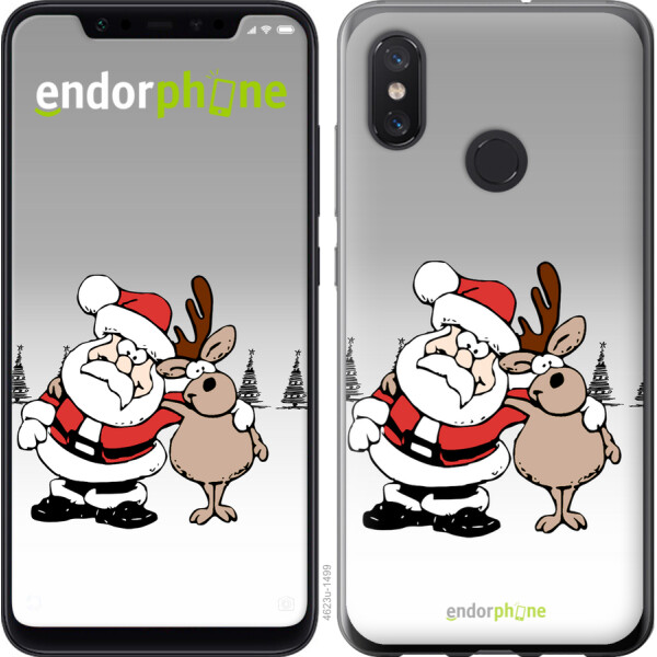 

Чехол на Xiaomi Mi8 Новогодний 10 4623u-1499, Силикон