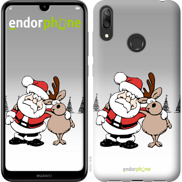 

Чехол на Huawei Y7 2019 Новогодний 10 4623u-1638, Силикон