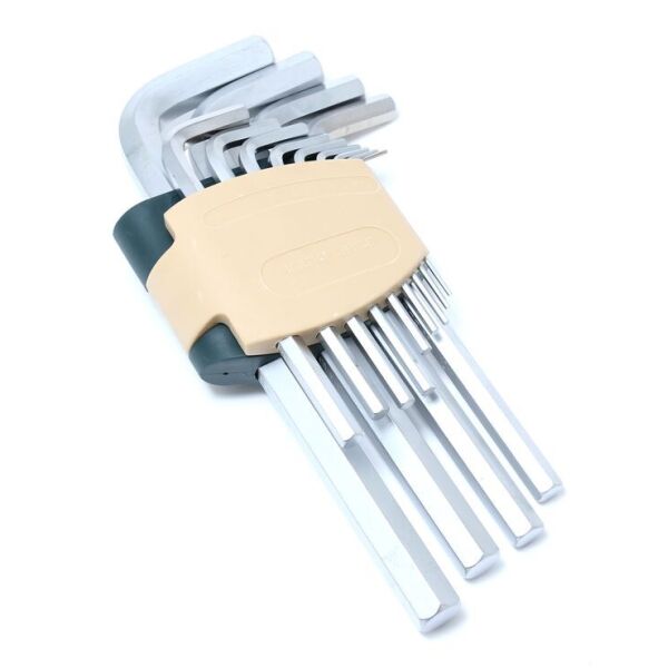 

Набор ключей Г-образных 6-гранных длинных, 13 предметов (2, 2.5, 3-8, 10, 12, 14, 17, 19мм)в пластиковом держателе ROCKFORCE RF-5137L