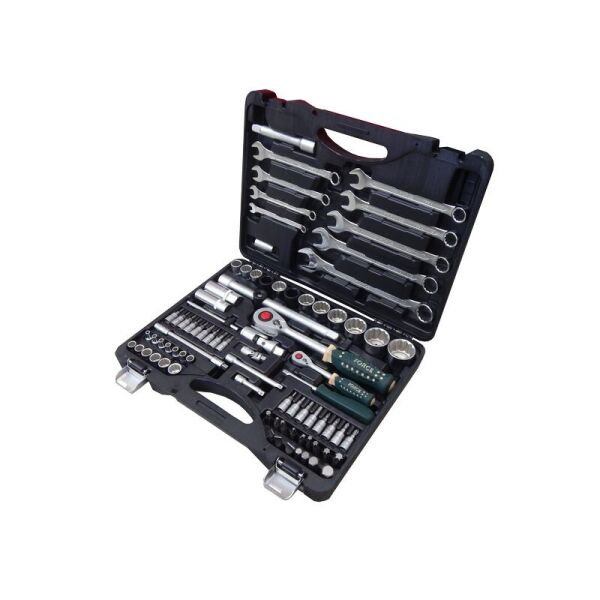

Набор инструментов 82 предмета 1/2'', 1/4'' 12гр.(4-32мм) ROCKFORCE RF-4821-9