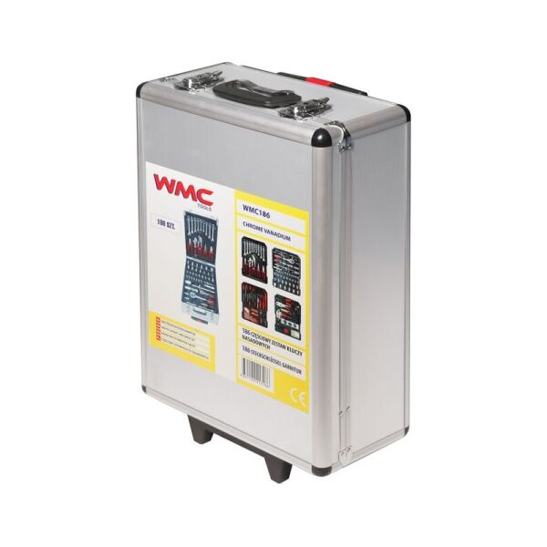 

Набор инструментов 186 предметов 1/4 1/2 (6-гр.) (4-30мм) Дорожный кейс WMC TOOLS WMC186