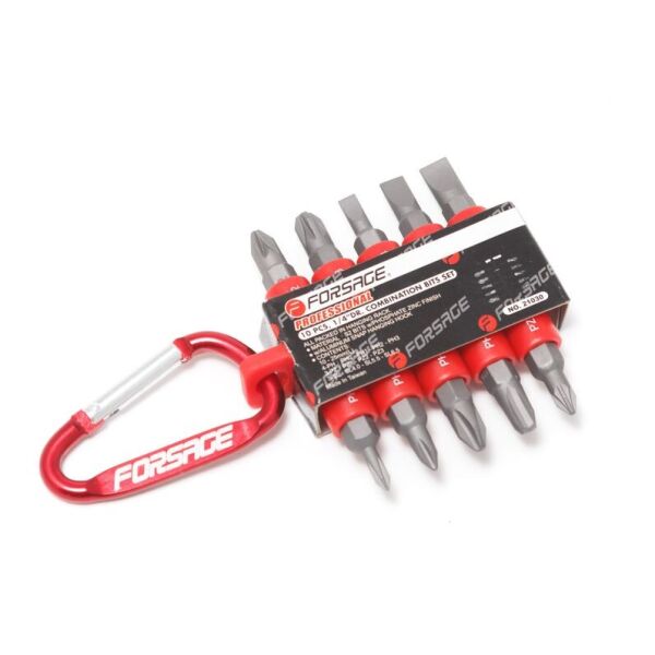 

1/4 набор бит 10 предметов (PH.0,1,2,3, PZ.1,2,3, SL 4, 5.5, 6.5мм - 25ммL) Forsage F-21030