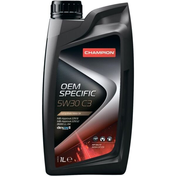 

Моторное масло CHAMPION OEM SPECIFIC 5W30 C3 1L